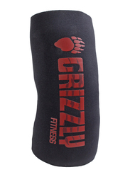 Grizzly Fitness Elbow Sleeve, X-Large, 8172-04-BLK, Black/Red