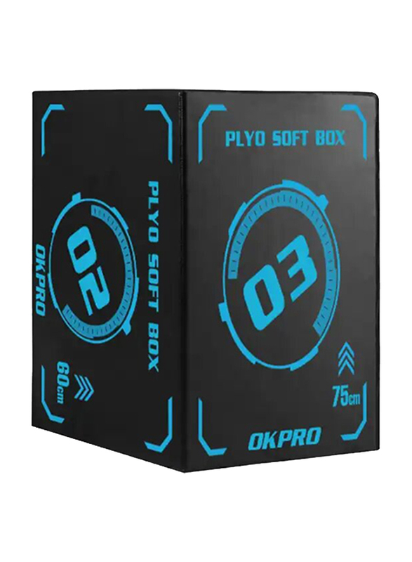 3-in-1 Soft Jump Box, OK0049E-2, Blue/Black
