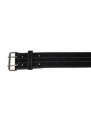 Grizzly Fitness Double Prong Power Lifting Weight Belt, Large, 8472-04-BLK, Black