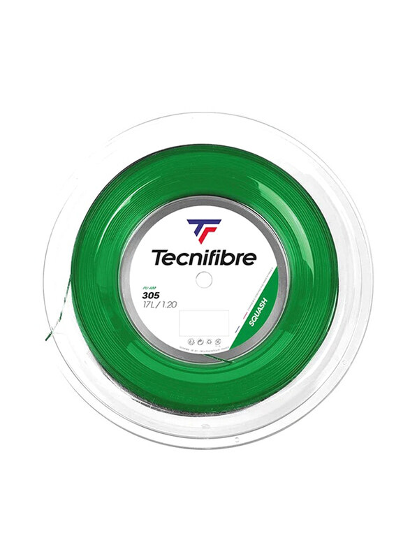 

Tecnifibre 305 Squash 1.20 String Reel, 200 Meter, Green