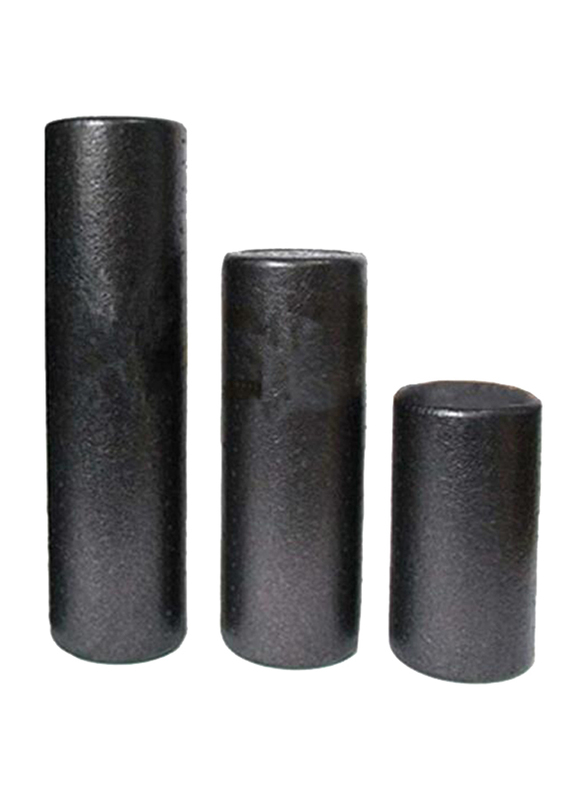  Hi-Density Round Foam Roller, OK1335, 90cm, Black