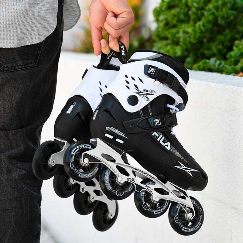 Fila Houdini Evo Inline Skates, 8, Black/White