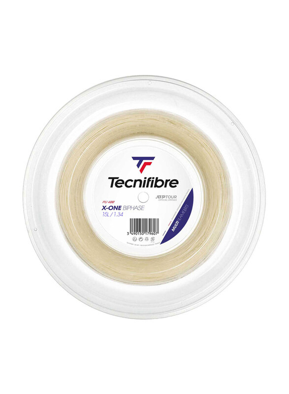 

Tecnifibre X-one Reel Bob Tennis String, 1.34mm, Natural