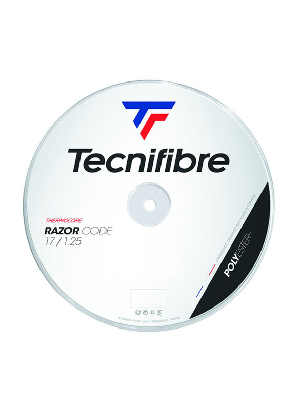 Tecnifibre Bob Razor Code Tennis String, 200m, 1.25mm, White