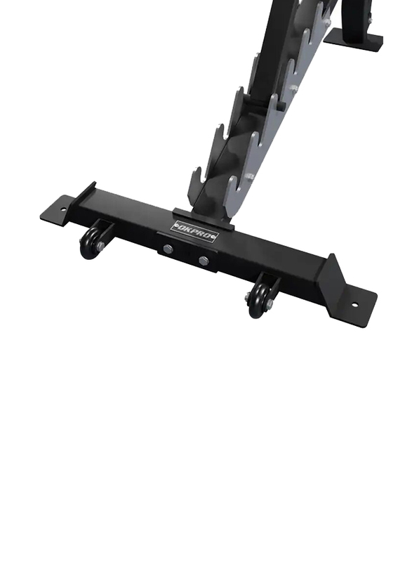  Adjustable Dumbbell Weight Bench, OK9101C, Black