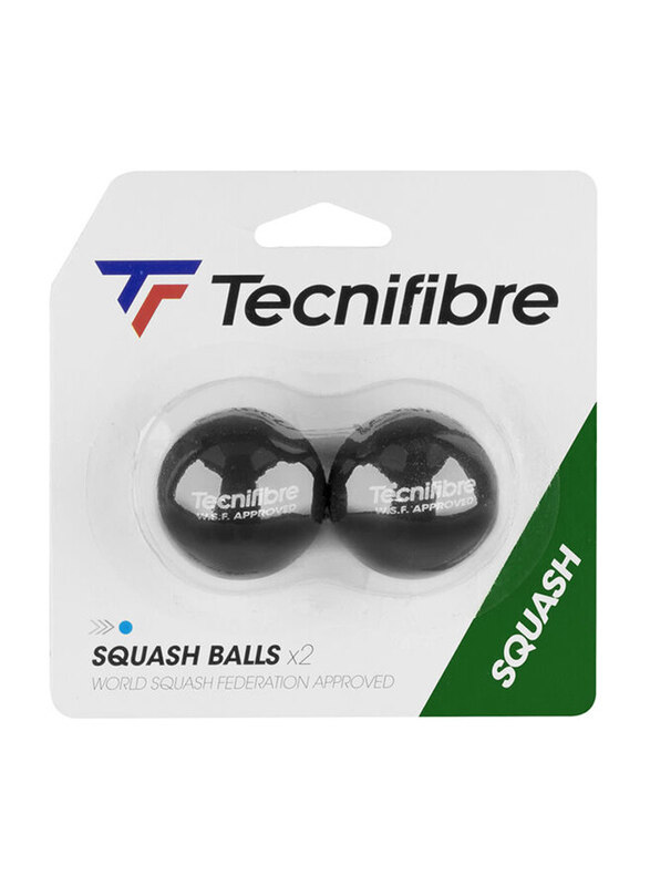 

Tecnifibre Blue Dot Balls, 2 Pieces, Black