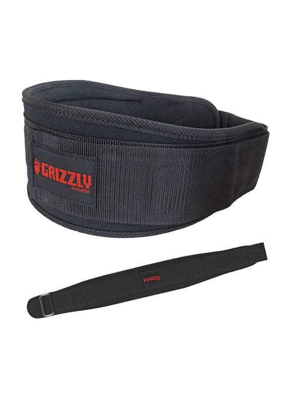 

Grizzly Fitness Soflex Nylon Pro Weight Training Belt, 5", Extra Large, 8837-04-BLK, Black