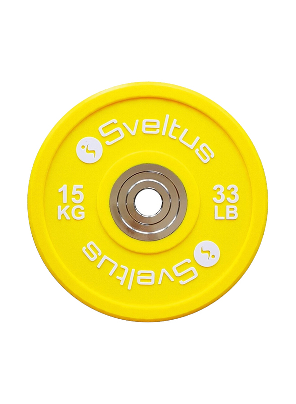 Sveltus Olympic Competition Disc, 15 KG, Yellow