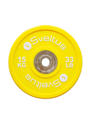 Sveltus Olympic Competition Disc, 15 KG, Yellow
