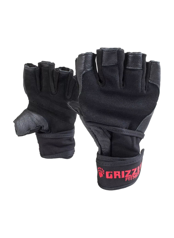 Grizzly Fitness Nytro Wrist Wrap, Large, 8765-04-BLK, Black