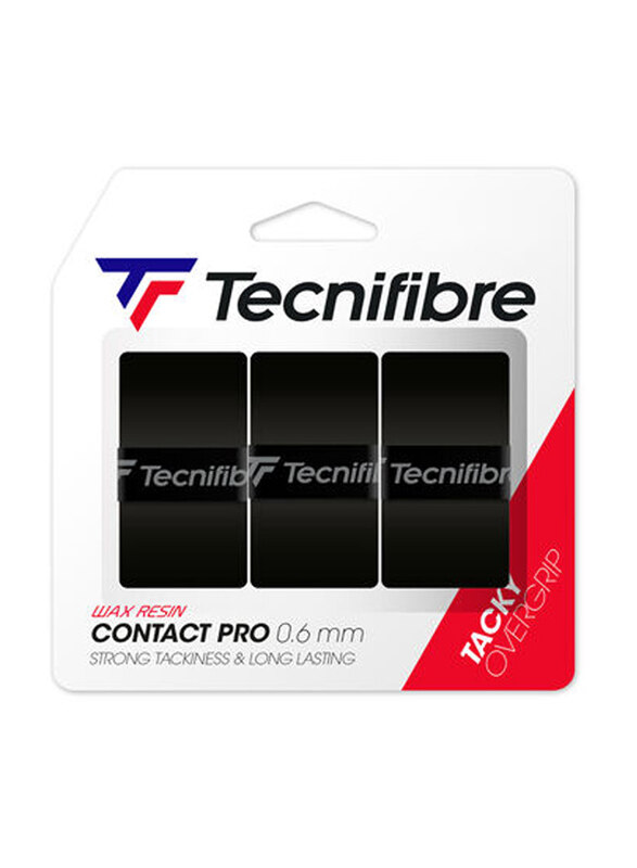 

Tecnifibre Contact Pro X12 Over Grip, 12 Pieces, Black