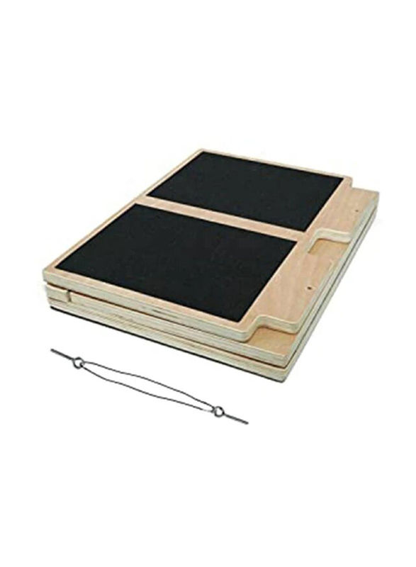  Adjustable Wooden Slant Board, OK8304C, Brown/Black