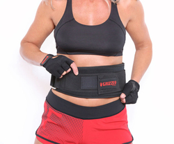 Grizzly Fitness Bear Hugger Nylon Pro Weight Training Belt, 6", Medium, 8836-04-6-BLK, Black