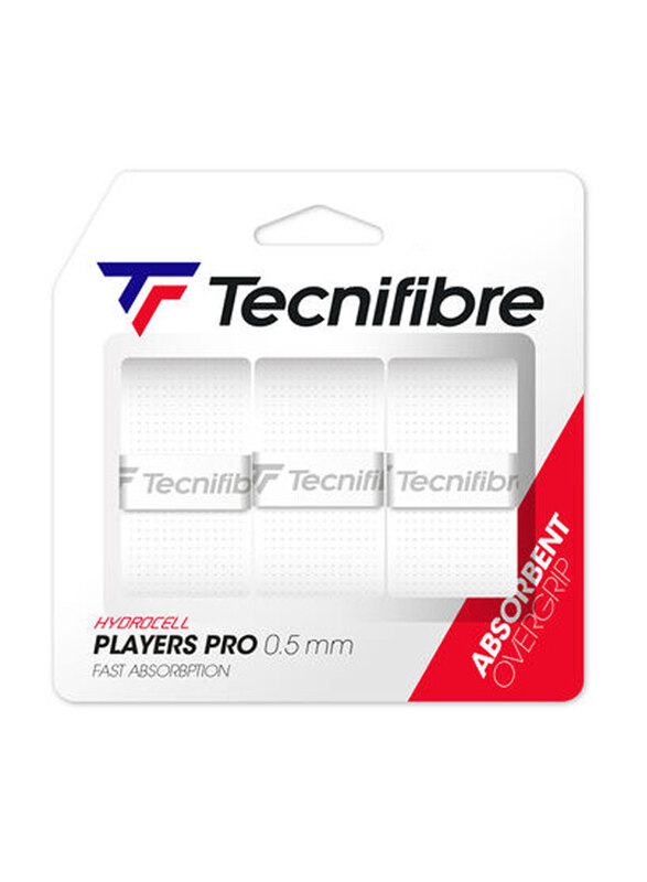 

Tecnifibre Players Pro X12 Over Grip, 12 Pieces, White