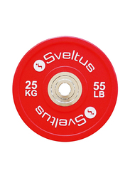 Sveltus Olympic Competition Disc, 25 KG, Red