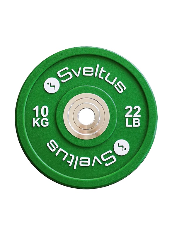 Sveltus Olympic Competition Disc, 10 KG, Green