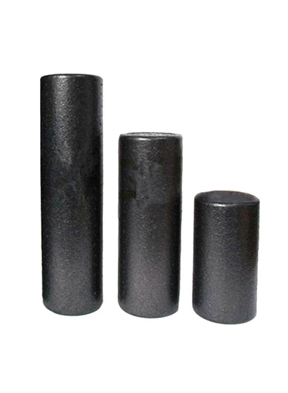  Hi-Density Round Foam Roller, OK1335, 60cm, Black