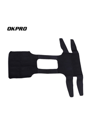 Okpro Adjustable Weight Vest, OK1748, 10KG, Black
