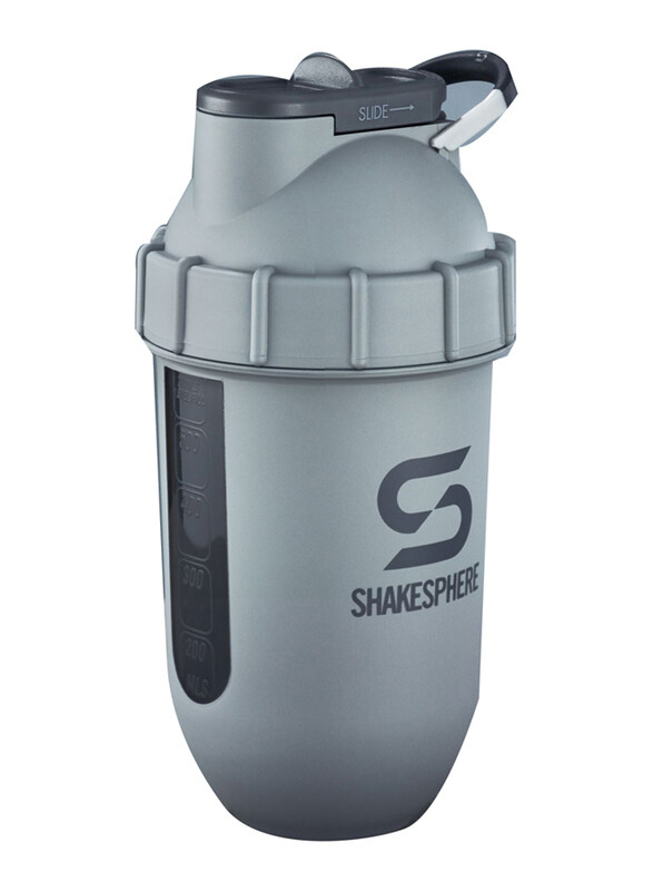 

Shakesphere 700ml Grey Logo Tumbler View, Matte Grey