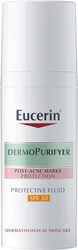 Eucerin DermoPurifyer Oil Control Protective Face Fluid for Post-Acne Marks Protection, UVA & UVB Protection, SPF 30, Daily Protection for Acne-Prone Skin, Anti-Shine, Long-Lasting Matte Finish, 50ml