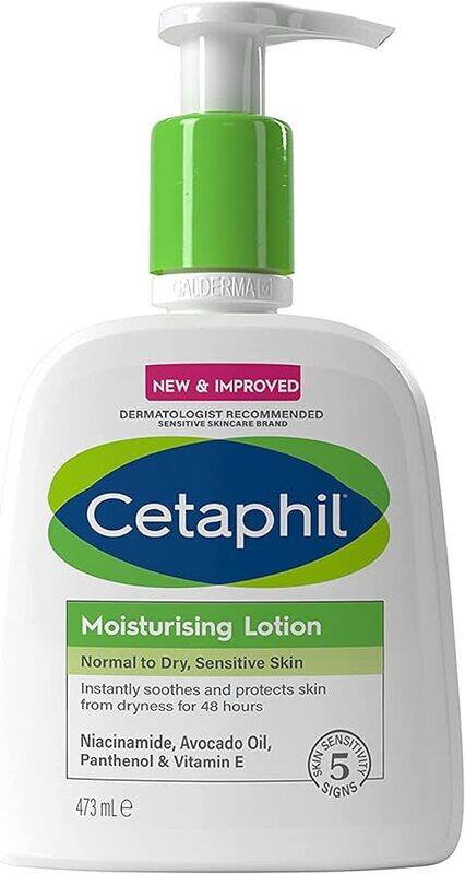 

Cetaphil Cetaphil Moisturising Lotion Light Weight All Purpose Moisturiser For Face & Body, With Avocado Oil, 473 ml