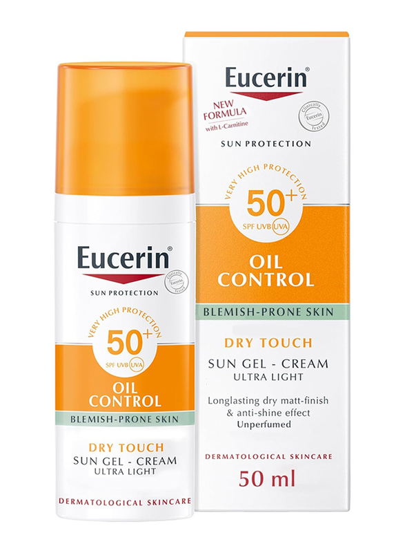 Eucerin Face Sunscreen Oil Control Gel-Cream Dry Touch, 50ml