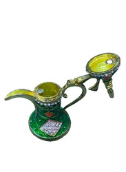  green colour souvenir coffee dallah pot 10cm height