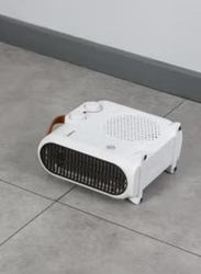Geepas Fan Heater With Adjustable Thermostat, 2000W, GFH28547, White