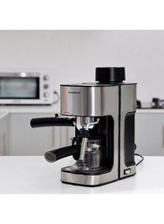 Olsenmark 3.5 Bar Espresso Coffee Machine, 800W, OMCM2342, Silver/Black