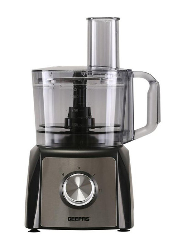 

Geepas 1.2L Food Processor, 1200W, GMC42011, Black/Silver
