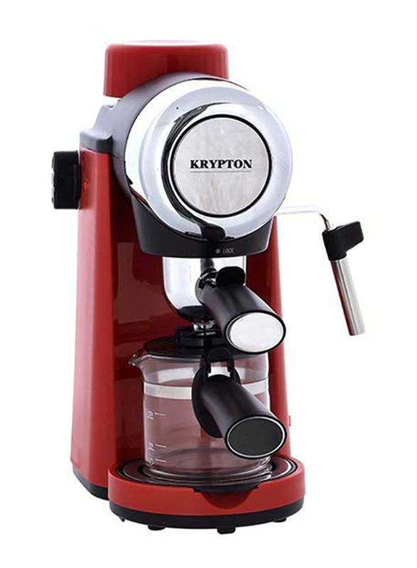 Krypton 240ml Espresso Coffee Machine, 800W, KNCM6319, Red