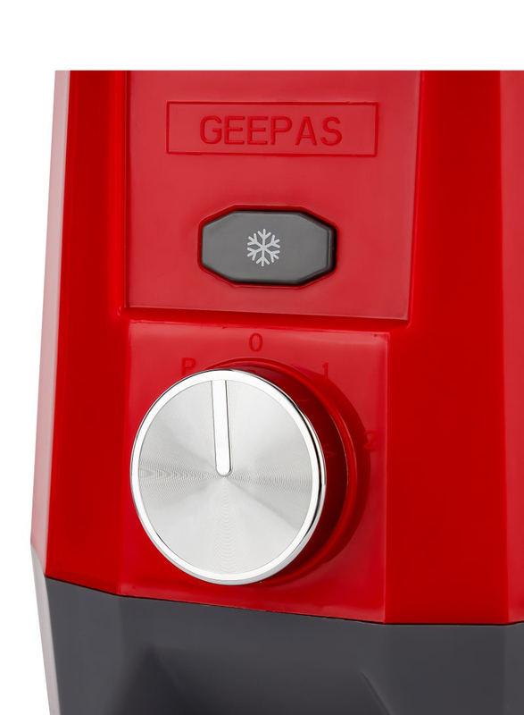 Geepas 1.6L 2-in-1 Blender, 650W, GSB44107, Red