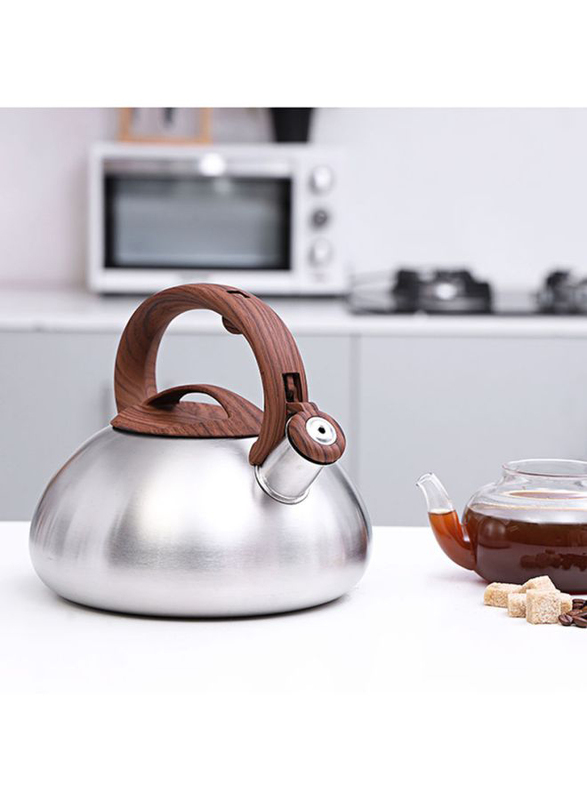 Royalford 11cm Stainless Steel Whistling Kettle, Silver