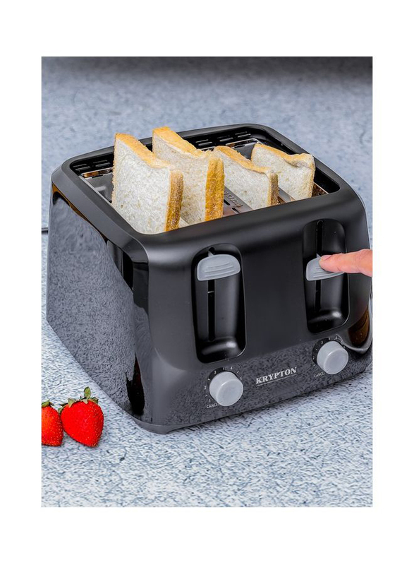 Krypton 4 Slice Slot Bread Toaster, 1400W, KNBT6295, Black