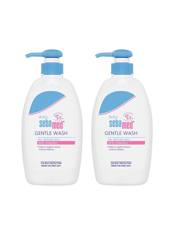Sebamed 2 x 400ml Gentle Wash with Allantoin, White