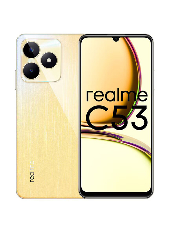 Realme C53 256GB Champion Gold, 8GB RAM, 4G, Dual Sim Smartphone, Middle East Version