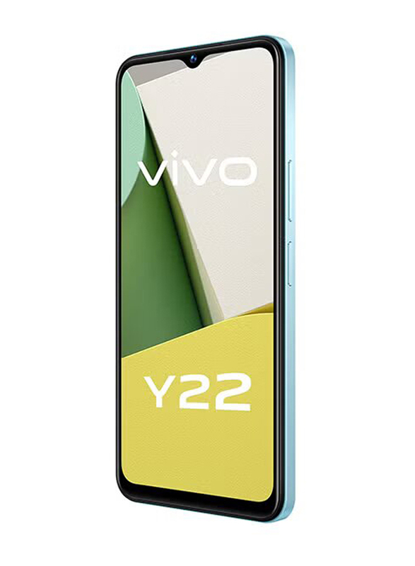 Vivo Y22 64GB Metaverse Green, 4GB RAM, 4G LTE, Dual Sim Smartphone, Middle East Version