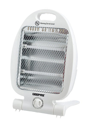 Geepas Quartz Adjustable Thermostat Instant Heater, 800W, GQH28521, White