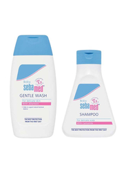 Sebamed 2 x 200ml + 150ml Baby Gentle Wash with Shampoo, White