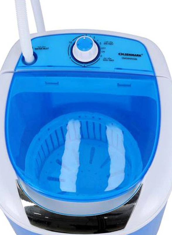 Olsenmark 2.5Kg Semi Automatic Washing Machine, 170W, OMSWM5506, Blue/White