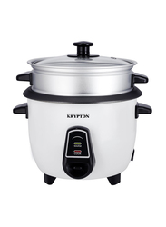 Krypton 1L 3-in-1 Electric Rice Cooker, 400W, KNRC6055H, White/Black
