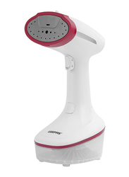 Geepas Handheld Garment Steamer with Fast Heating & Auto Shut-Off, 0.2L, 1630W, GGS25021, White/Grey/Red