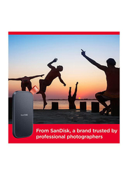SanDisk 2TB SSD External Portable Solid State Drive, Up to 800MB/s, USB-C, USB 3.2 Gen 2, SDSSDE30-2T00-G26, Black