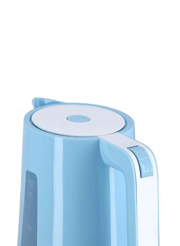 Geepas 1.7L Cordless Electric Kettle, 2200W, with Safety Lock & Boil Dry Protection, GK5449N, Blue