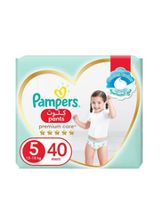 Pampers Premium Care Pants Diapers, Size 5, 12-18 KG, 40 Count