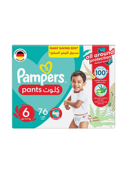 Pampers Baby Dry Pants Diapers with Aloe Vera Lotion, Size 6, 16-21 KG, Giant Pack, 76 Count