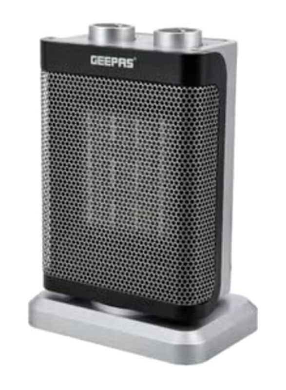 

Geepas Ceramic Heating Element PTC Fan Heater, 1500W, GRH28529, Black/Silver