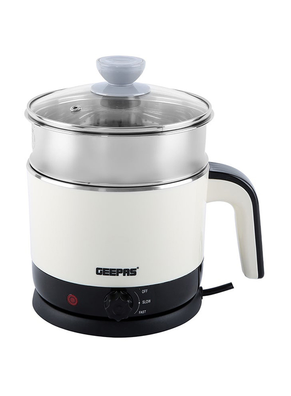 Geepas 1.7L Double Layer Multi-Functional Kettle With Egg Boiler Attachment, 1000W, GK38026, Multicolour