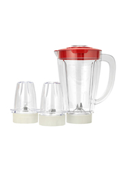 Krypton 1.5L 3-in-1 Blender with 6 Speed Selection, 400W, KNB6291, Red/White