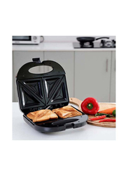 Olsenmark 2 Slice Sandwich Maker Equipped with Non Stick Coating & Overheat Protection, 750W, OMGM2321, Black